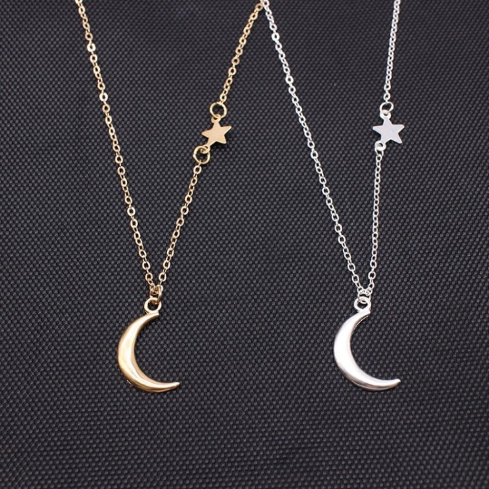 4 for $25 Silver Moon Star sequin necklace - Picture 3 of 5